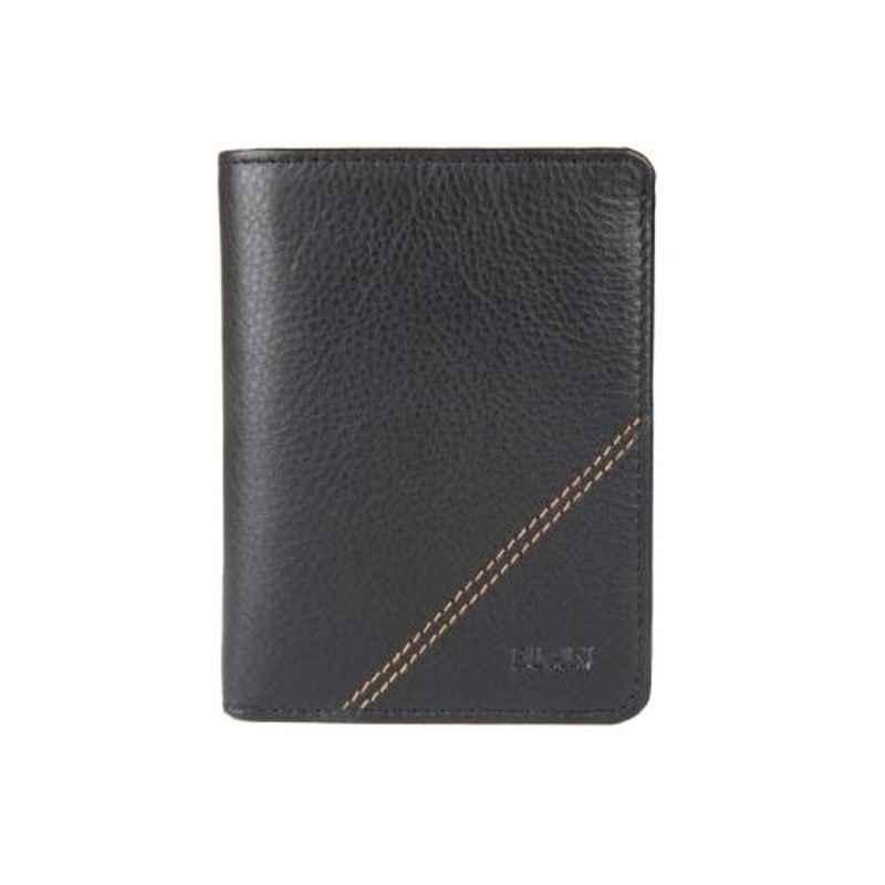 Elan Classic 8x1.5x10.5cm 8 Slot Black Leather Horizontal Card Holder, ECCH-9622-BL