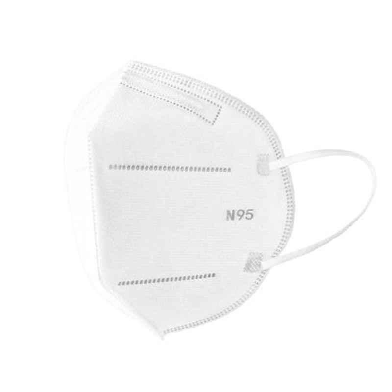 1Mile N95 5 Layers PP Non Woven Virgin Fabric Face Mask (Pack of 2)