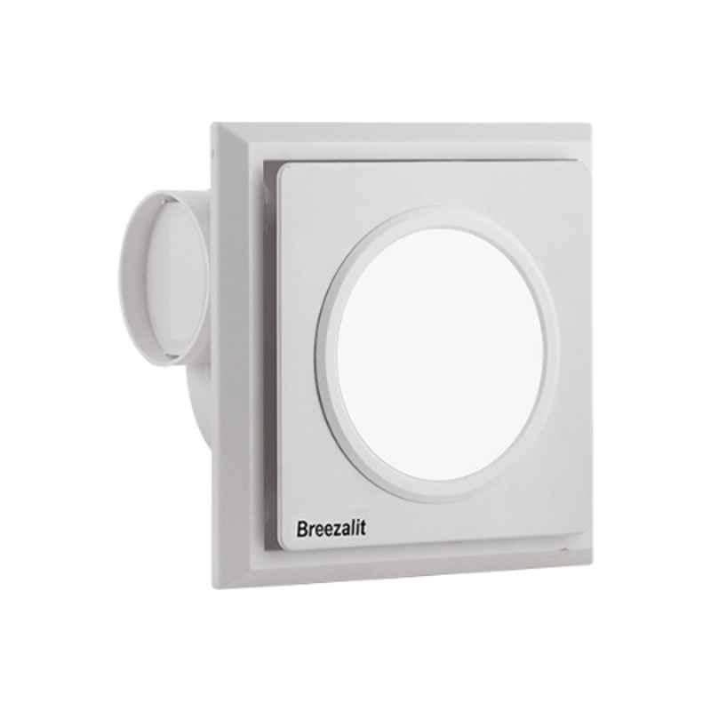 Breezalit CE Vent 27W White Exhaust Fan with Light, BZ085, Sweep: 200 mm