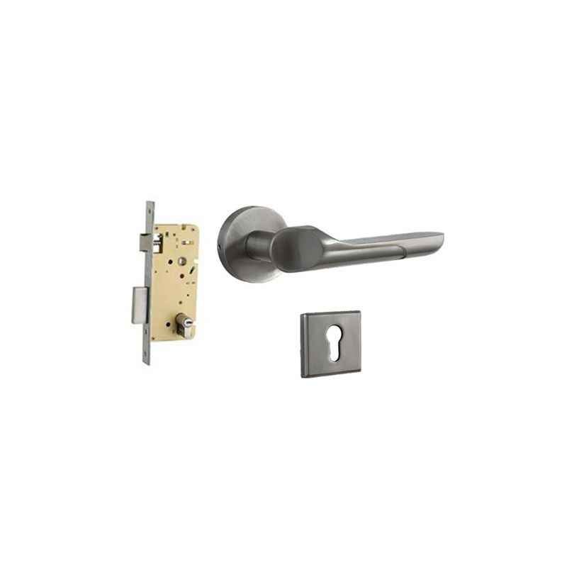 Plaza Prius Rose Stainless Steel Finish Handle with 250mm Pin Cylinder Mortice Lock & 3 Keys
