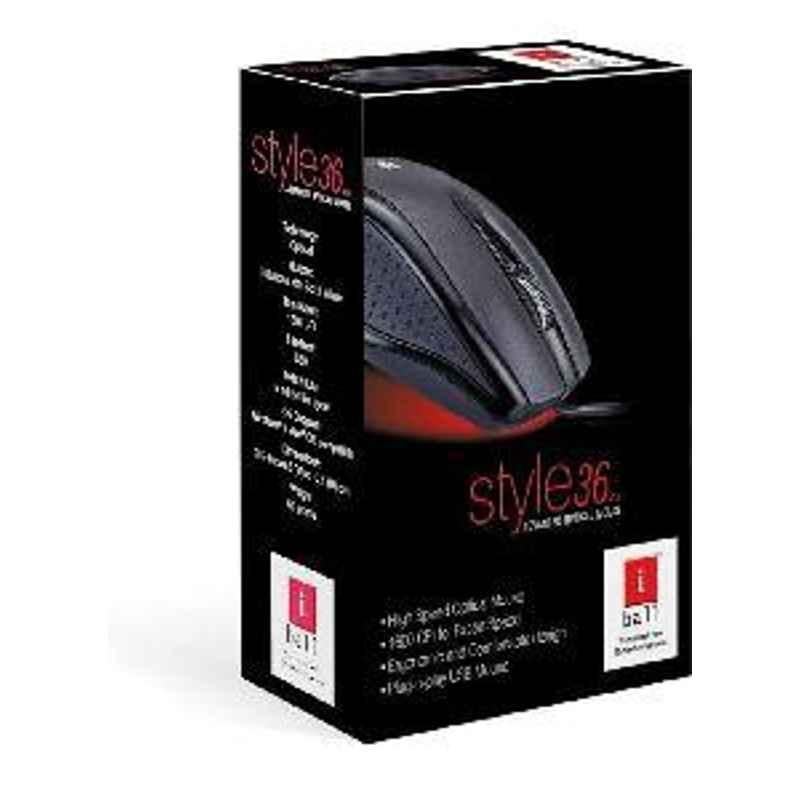 iBall Usb Mouse Style 36 With 3 Year Warranty Mouse