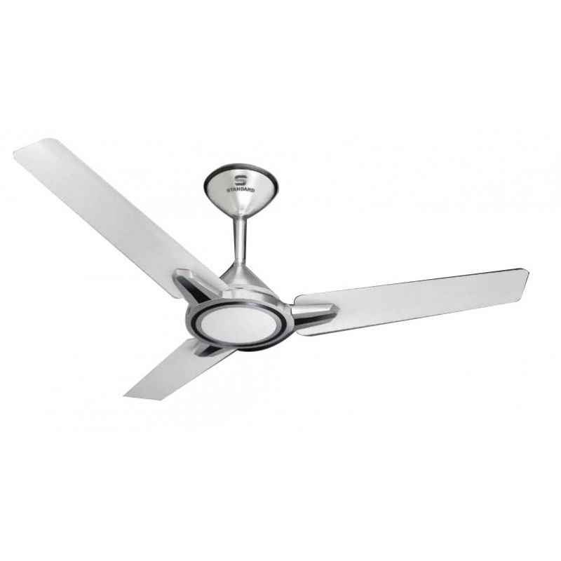Standard Ringo Premium Deco Pearl White Silver Ceiling Fan, Sweep: 1200 mm