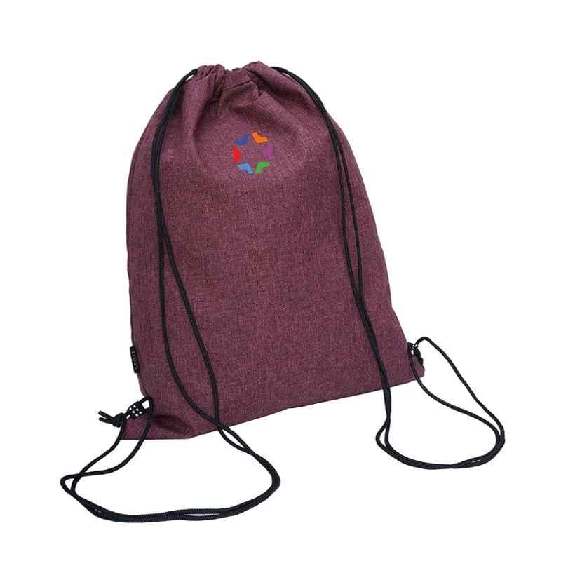 Stolt Fit Polyester 10-15L Blush Red Drawstring Bag