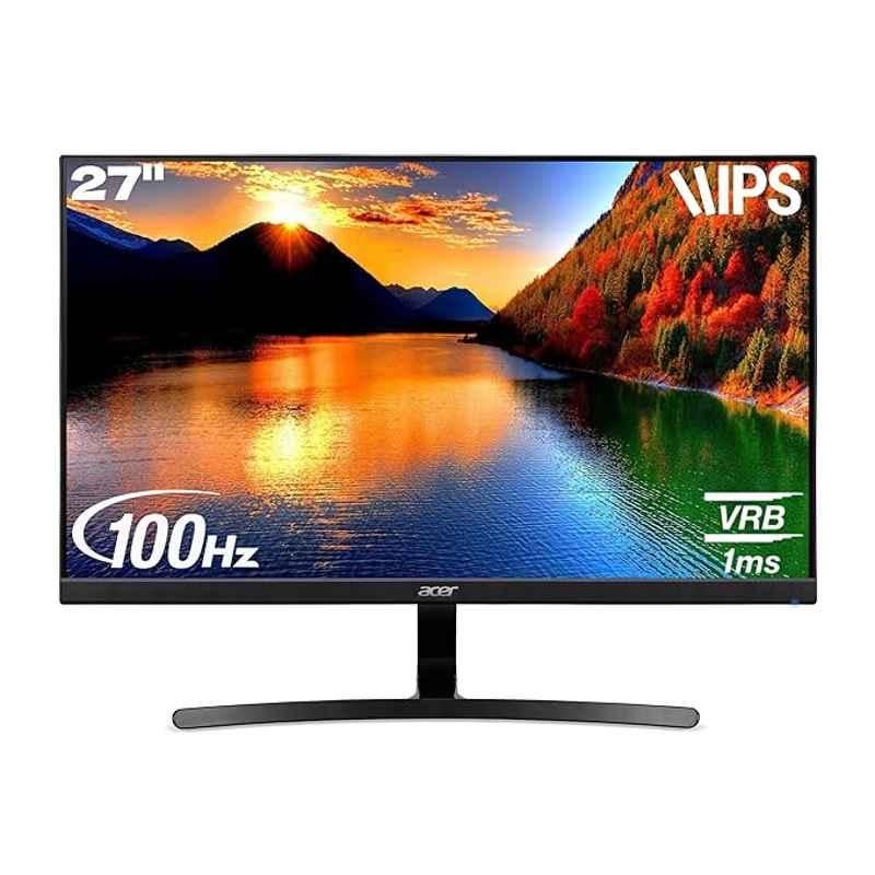 Acer K273E 27 inch 1920x1080p IPS Full HD LED Backlight Black LCD Monitor, UM.HX3SI.E01