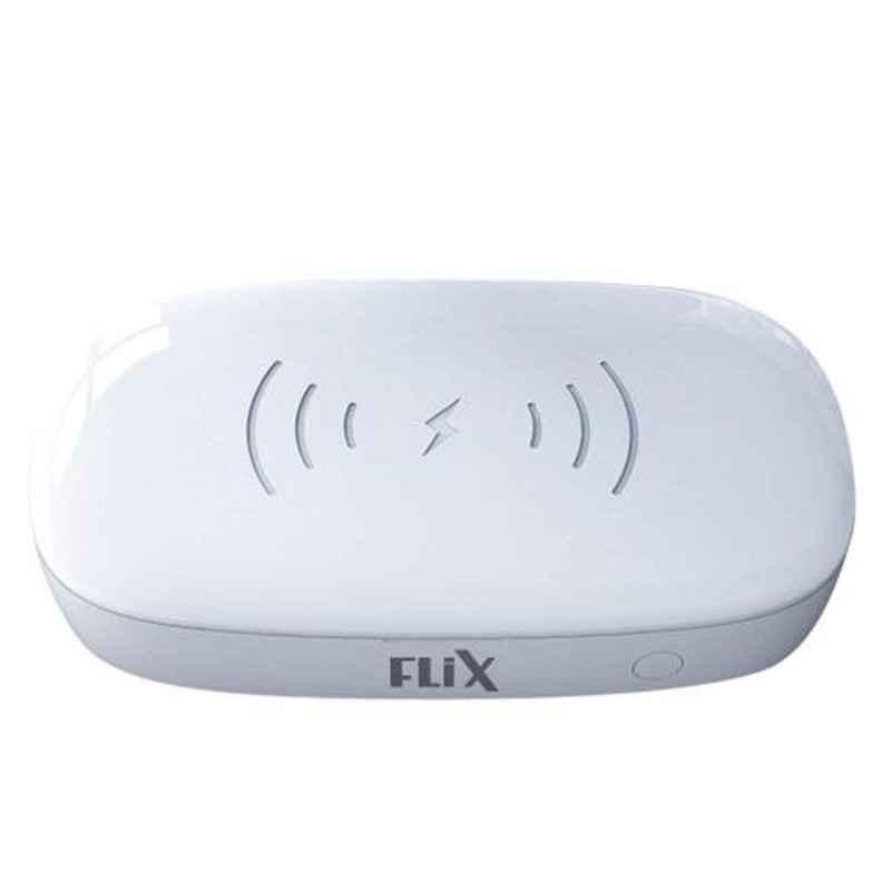 Flix 10W White Wireless Charger & UVC Sterilizer, XUV U10