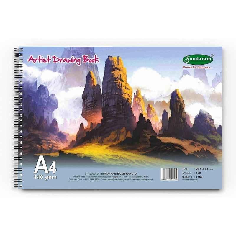 Sundaram 100 Pages A/5 Artist Drawing Book, D-10