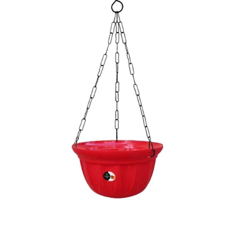 Gardens Need 4 Pcs 27x27x12cm 100% Virgin Plastic Dove Red Hanging Planter