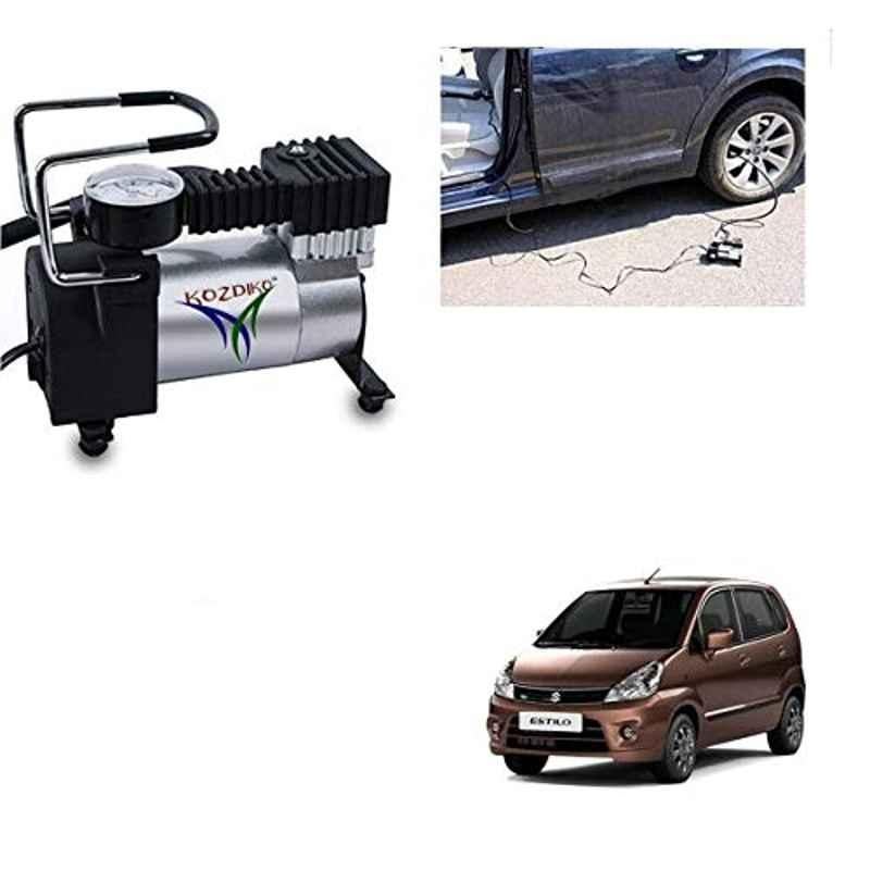Kozdiko 12V DC Heavy Duty Metal Tyre Inflator for Maruti Suzuki Zen Estilo, Tyre_Inflator_D88