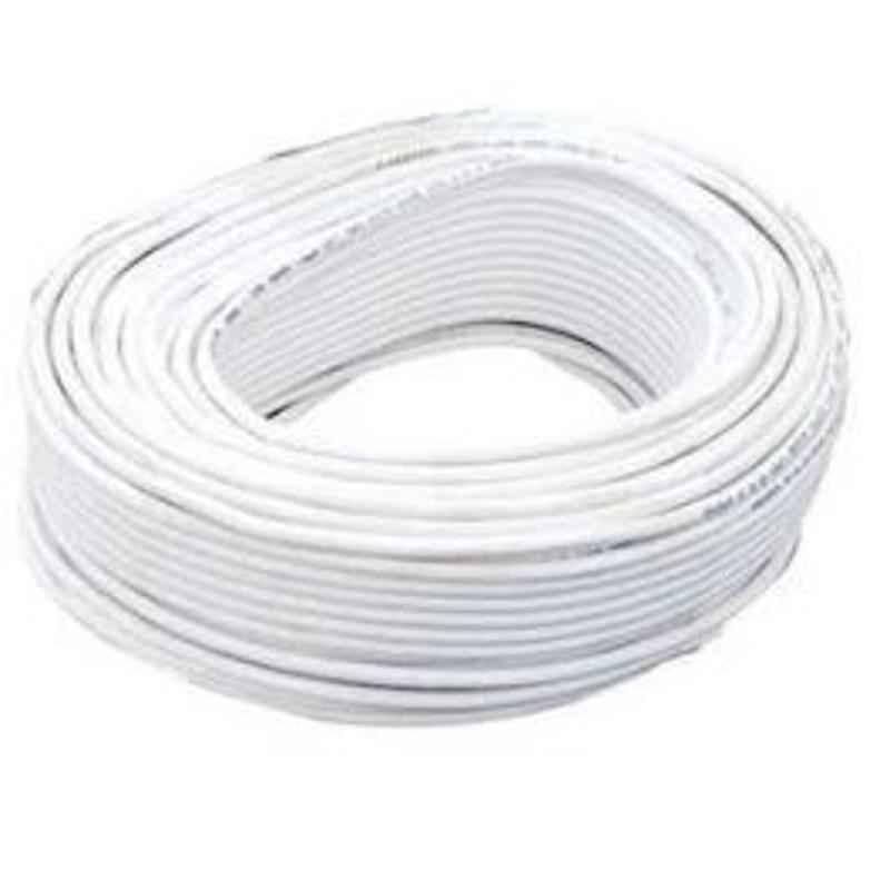 Finolex 90m 3 Plus 1 Core White CCTV Cable, 65913033