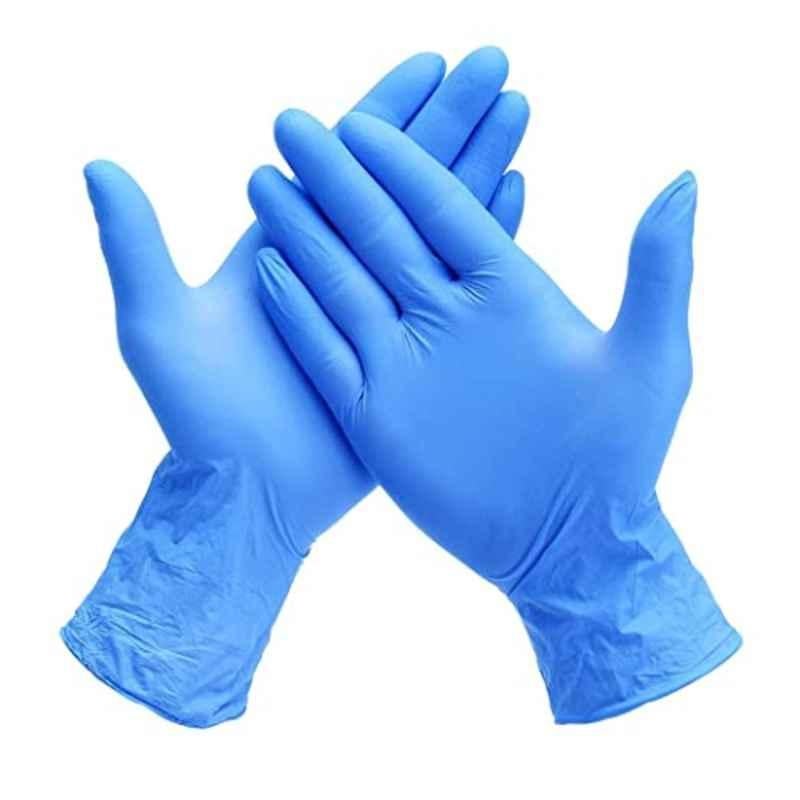 Mastership 100 Pairs 10 inch Nitrile Blue Examination Hand Gloves Box (Pack of 60)