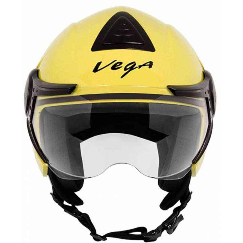 Vega Verve Motorsports Yellow Open Face Helmet, Size (xxlarge, 580 mm)