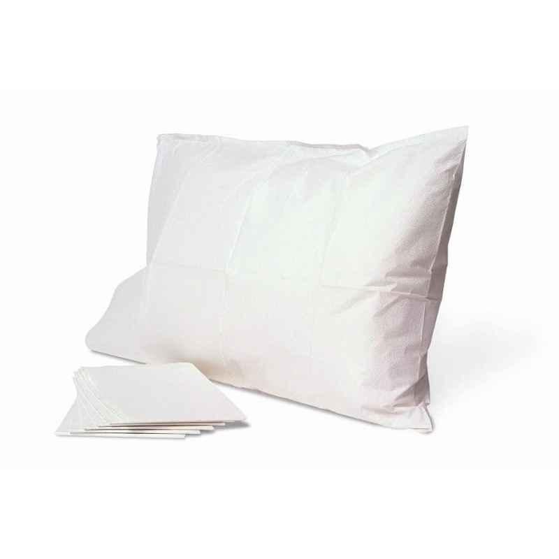 Kudize 31x72 inch Laminated Non-Woven Water Proof White Disposable Bedsheet with Pillow Cover (Pack of 100)