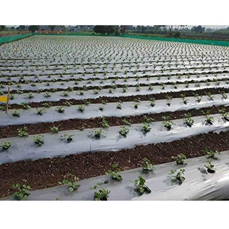 Siddhi 400mx1200mm 20Micron Paper Black & Silver Mulching Film