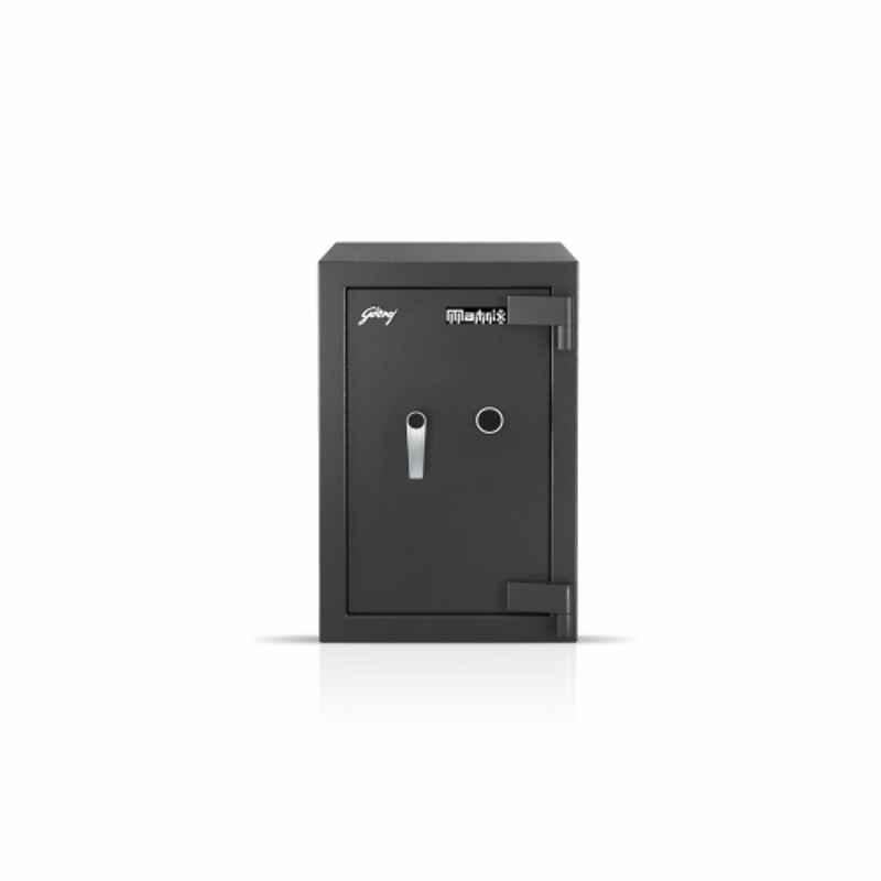 Godrej Matrix 2414 KL 66 Liters Ebony Key Lock Manual Safe Locker with Double Wall & Internal Shelves (Tijori)