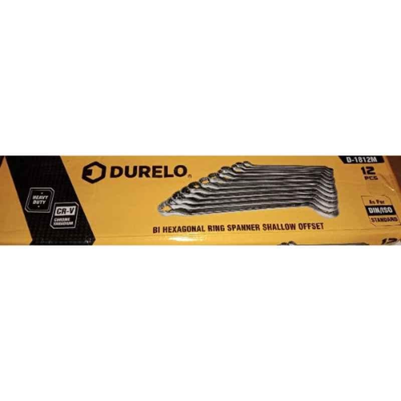 Durelo Matt CRV 6-32mm 12 Pcs Ring Spanner Set, D- 1812M