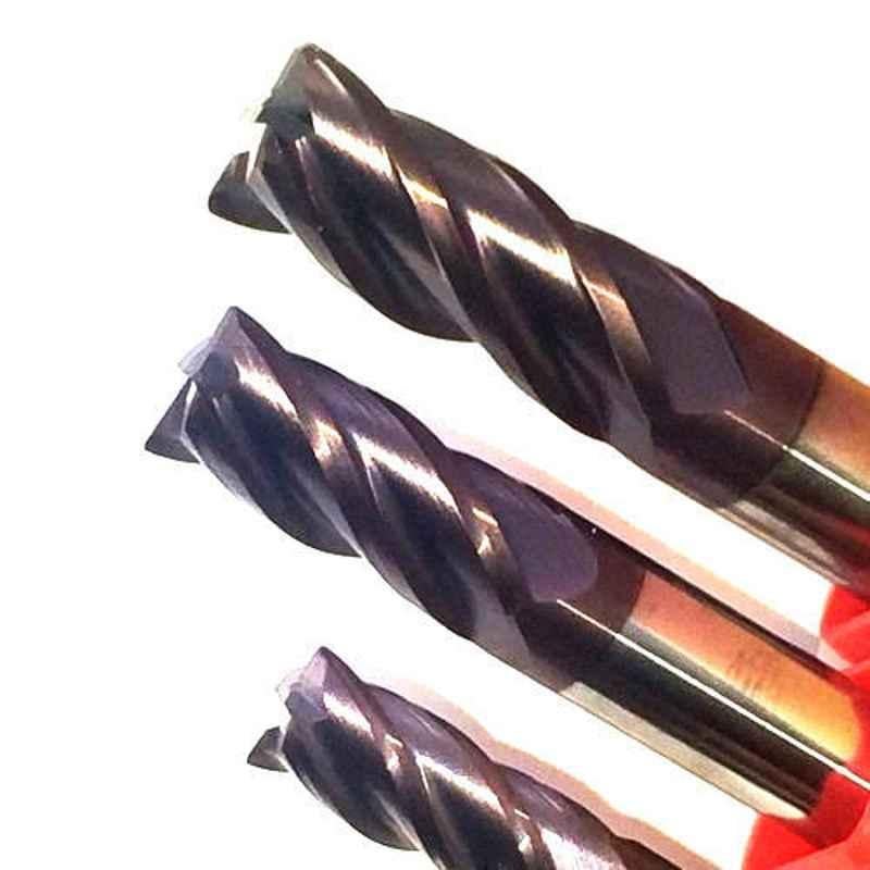 Hagg 10x10x25x75mm Stainless Steel Corner Radius CEM End Mill