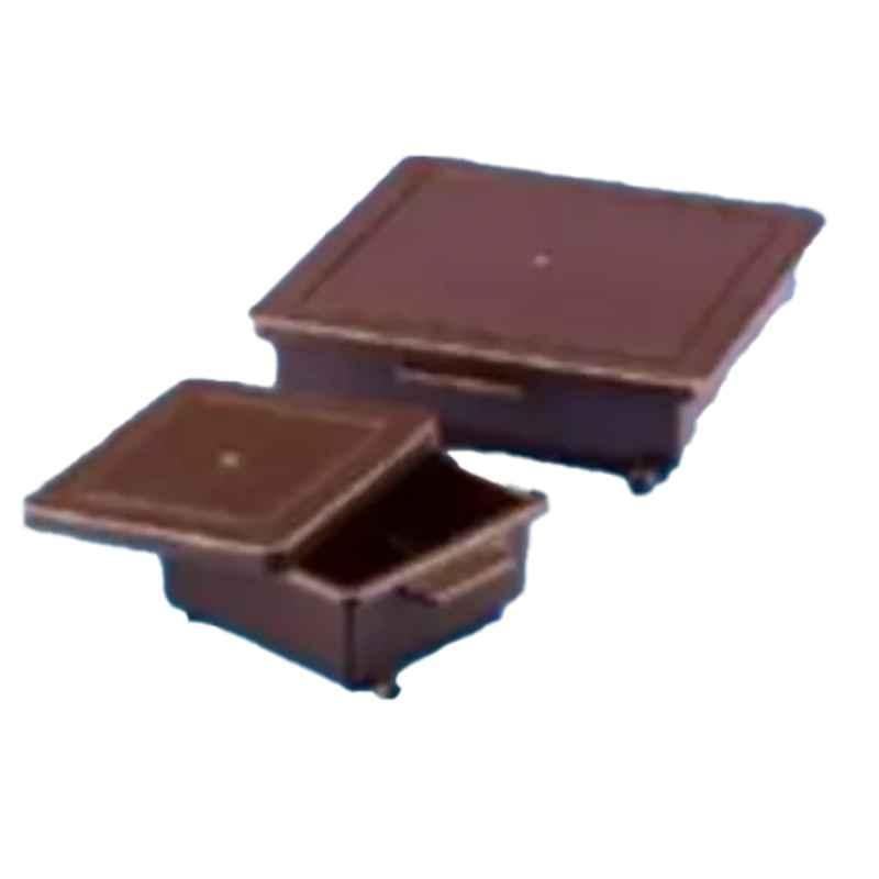 Tarsons 22.5x22.5x5cm Polypropylene Amber Staining Box, 482090