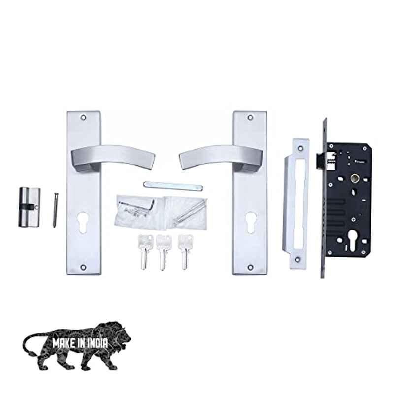 Voltizi 10 inch â€ŽStainless Steel 304 Matt Finish Mortise Door Lock with Door Handle Lock Set, LB10002