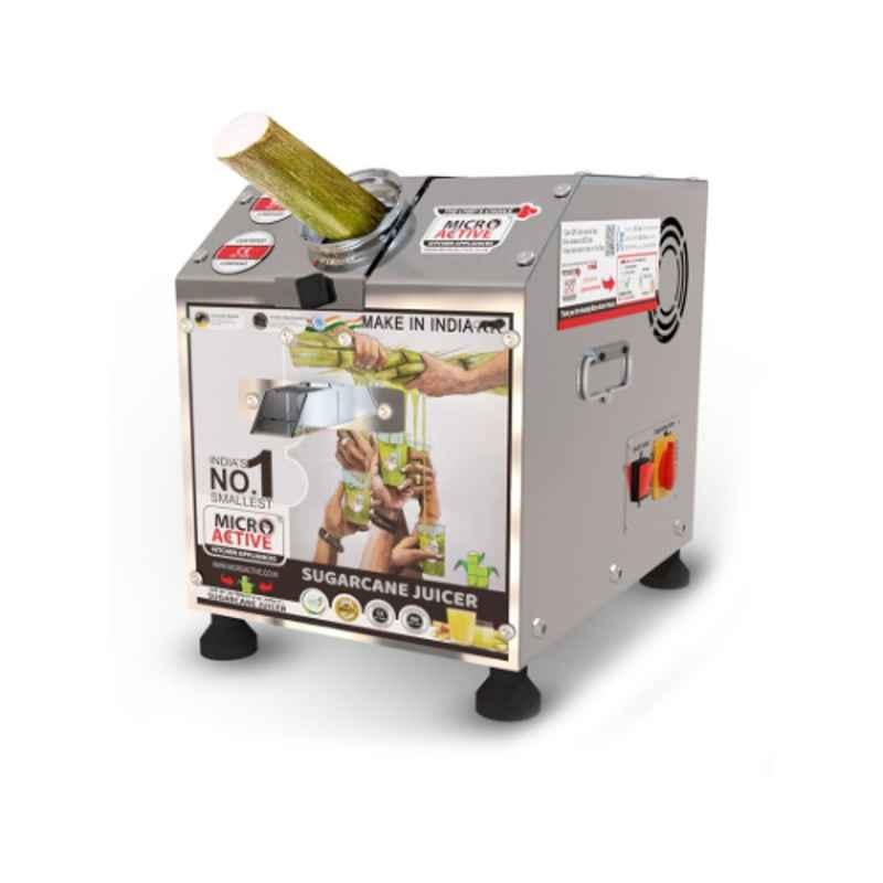 Microactive 0.5HP 400W Stainless Steel Compact Electric Sugarcane Juice Machine