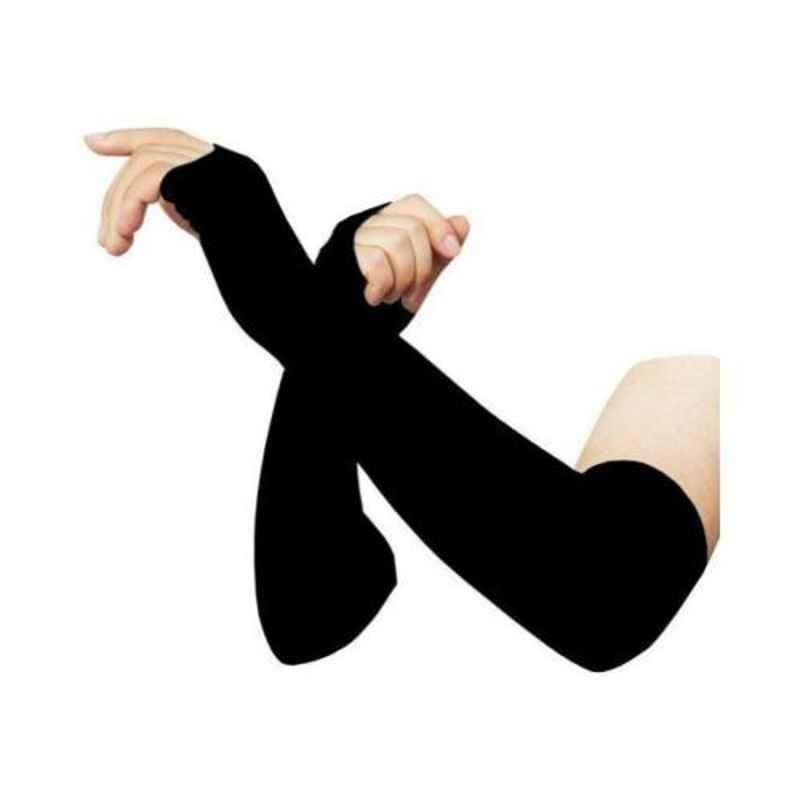 Delhi Deals Free size UV Protection Arm & Palms Hand Gloves ( Pack of 2)