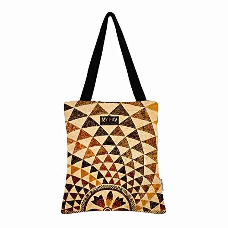 My Fav Cotton Printed Canvas Tote Bag, MFCTB010