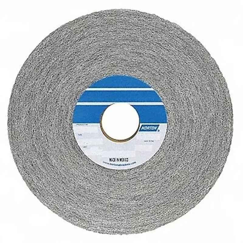 Norton 8 inch Aluminum Oxide Non-Woven xxlarge Grade Light Brown Convolute Wheel, 26ZZ93 (Pack of 2)