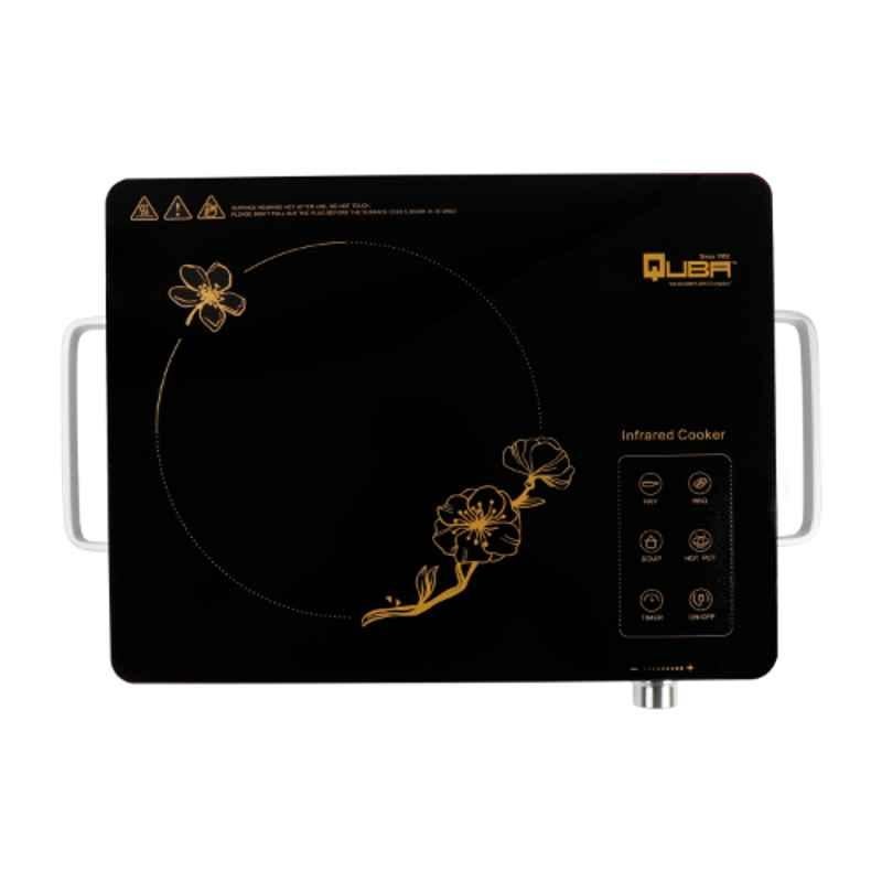 Quba I 33 2200W Infrared Black Induction Cooktop with Touch Panel, QUIFCI33TP