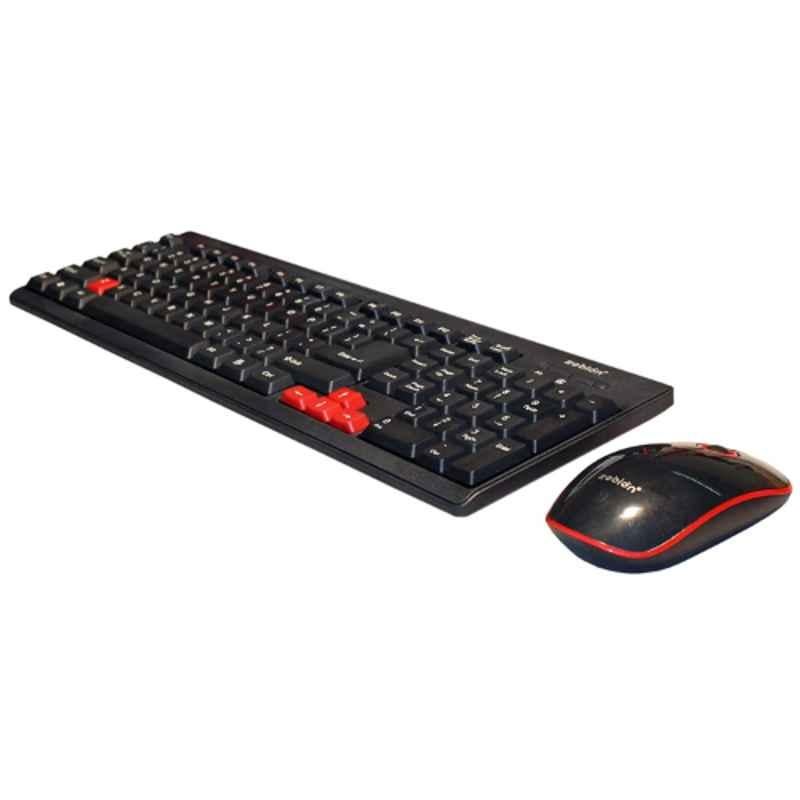Zebion G2200 Black & White Wireless Keyboard Mouse Combo with Nano Receiver with 1 Year Warrenty