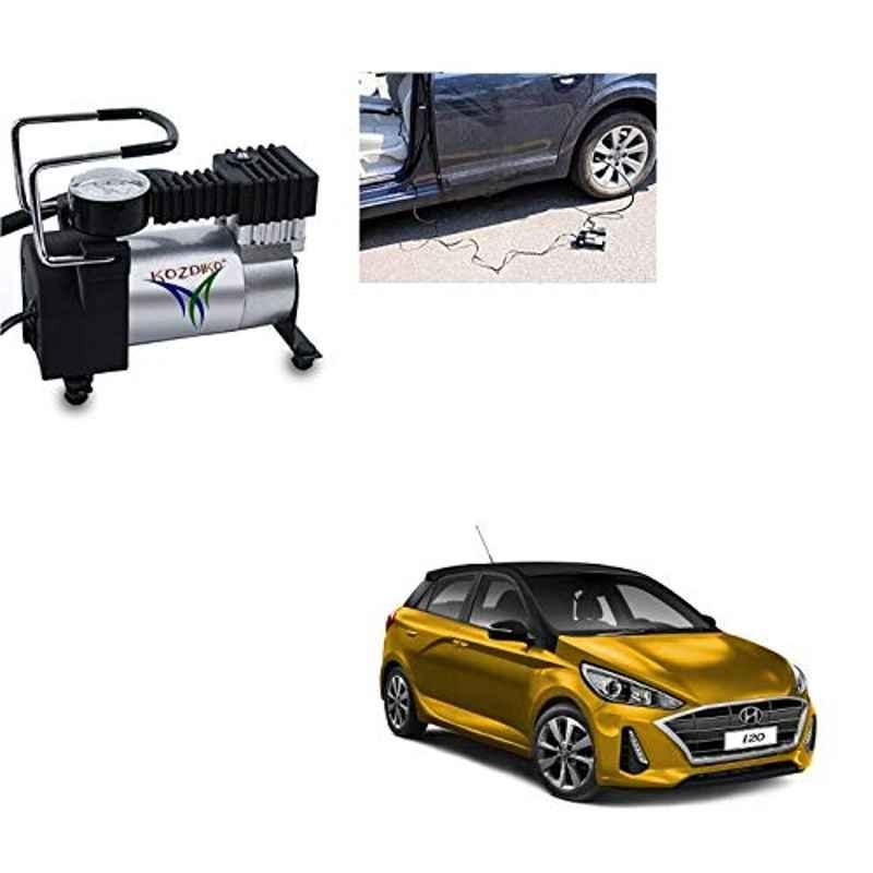Kozdiko 12V DC Heavy Duty Metal Tyre Inflator for Hyundai Elite I20 2020, Tyre_Inflator_D284