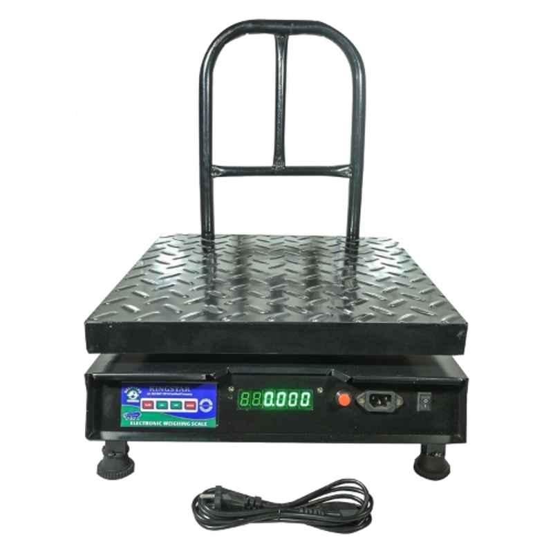 Kingstar 200kg 400x400mm Metal Bright Green LED Backlit Display Weighing Scale