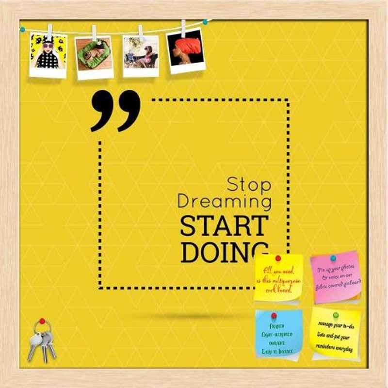 ArtzFolio 40.6x40.6x1cm Natural Brown Printed Bulletin Notice Pin Soft Board, AZSAO37489622BLB_FR_L_02_NB