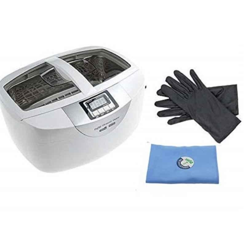 Oscar 170W 2.5 Litre Plastic & Steel Supersonic Ultrasonic Cleaner Machine with Digital Timer, CD-4820