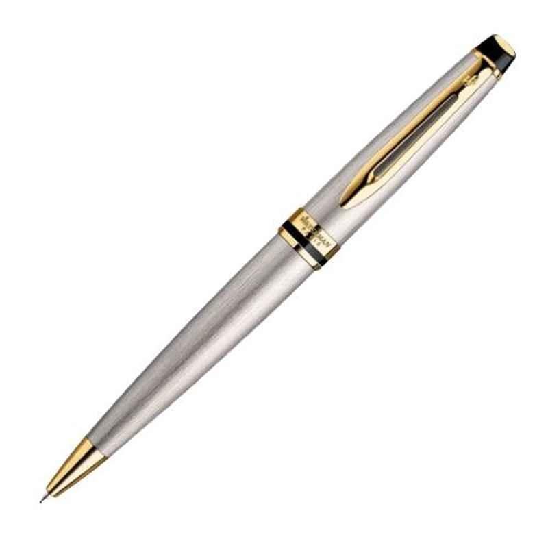 Waterman Blue Ink Expert Stainless Steel GT Ballpoint Pen