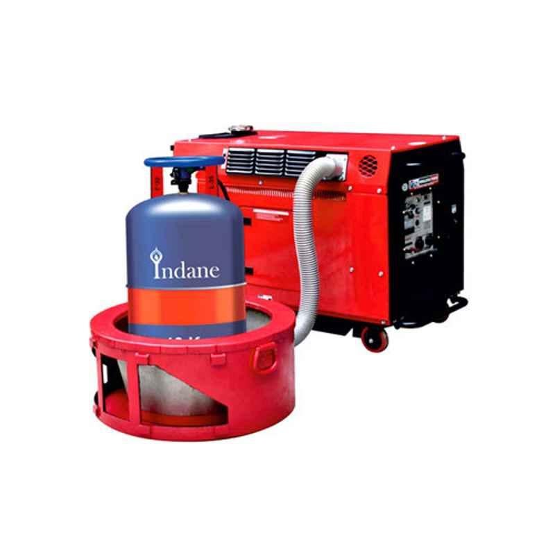 Himalayan Power Silent GE-9000RS-LPG 10 kVA Portable Run Recoil & Self Start Petrol & LPG Generator with Battery