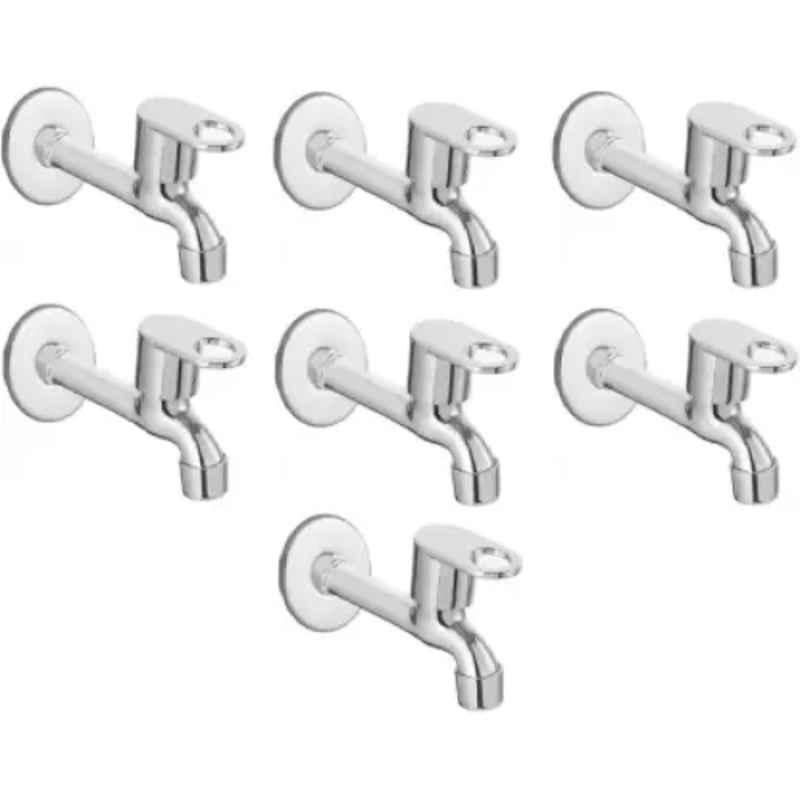 Fastgear Prime Stainless Steel Long Body Tap with Wall Flange (Pack of 7)