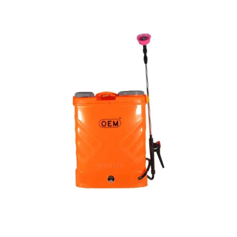 OEM 16L Orange Plastic Battery Operated Knapsack Sprayer