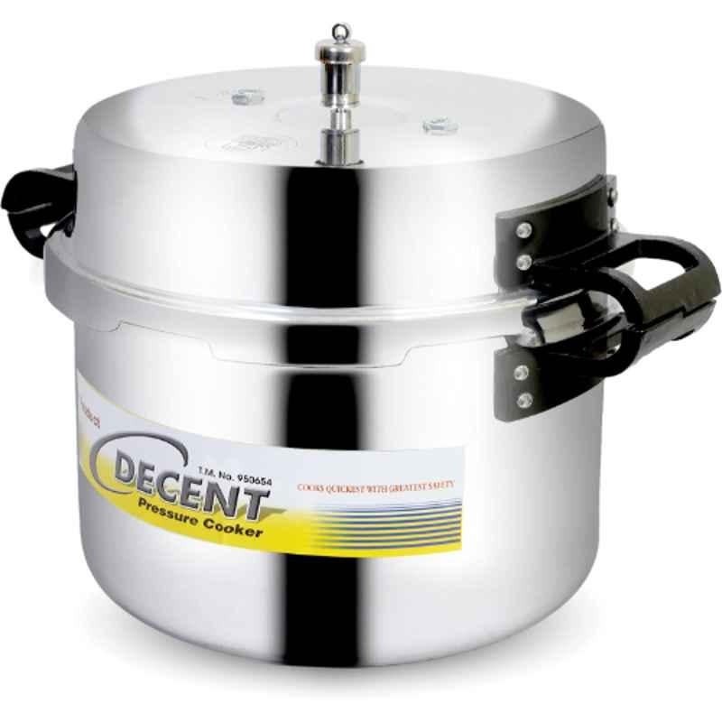 Decent Jumbo 18L Aluminium Silver Outer Lid Pressure Cooker, DECPT0018L