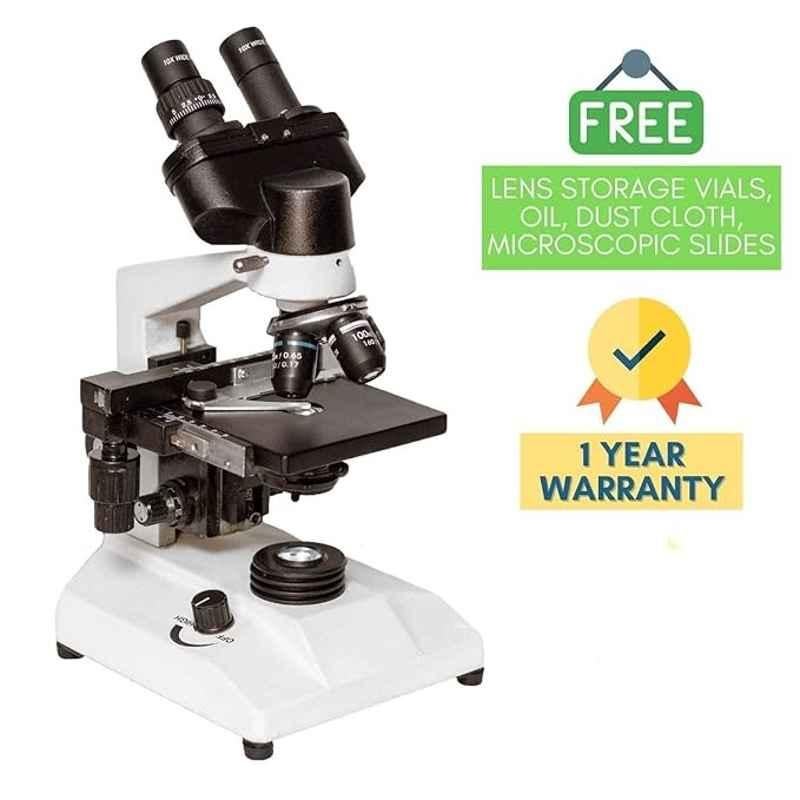 Labcare 100-265VAC Microscope with LED Light & Lab Binocular Head, LB-98BL