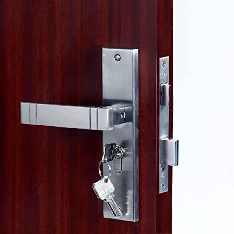 Voltizi â€ŽSpacio 8 inch â€ŽStainless Steel â€ŽMatt Finish Mortise Main & Bedroom Lock Set