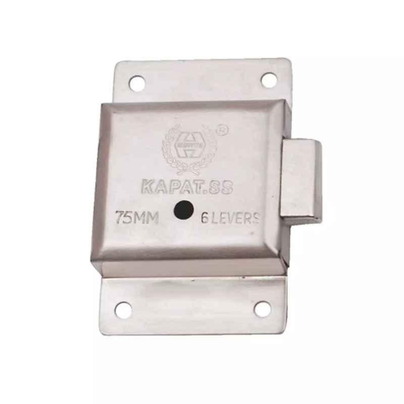 Harrison H-0409 75mm Iron Silver Six Lever Single Action Furniture Lock Set