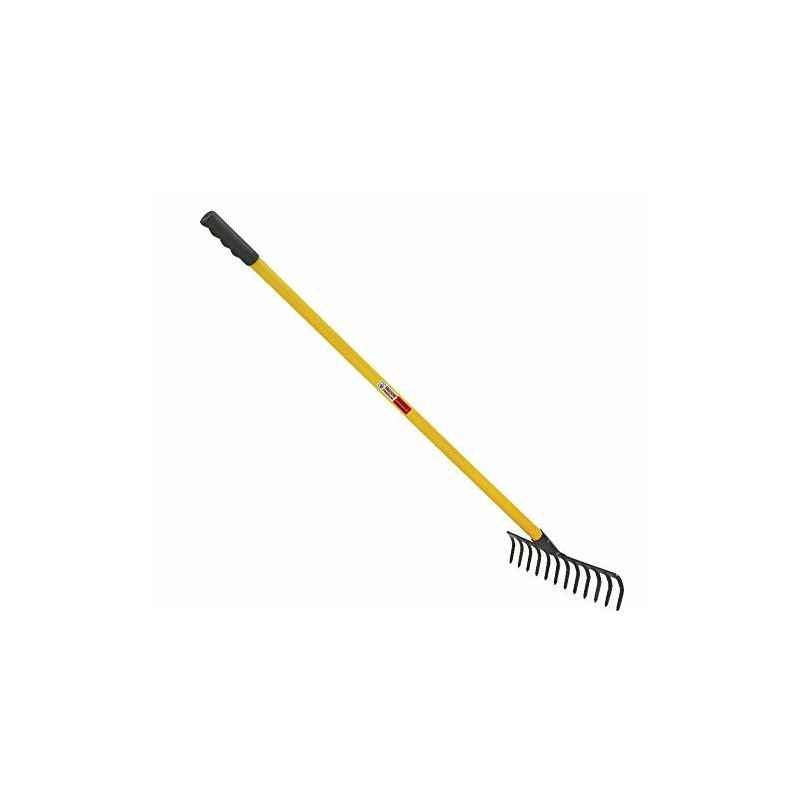 Falcon Premium 12 Teeth Garden Rake With Steel Handle & Grip, FRWH-12