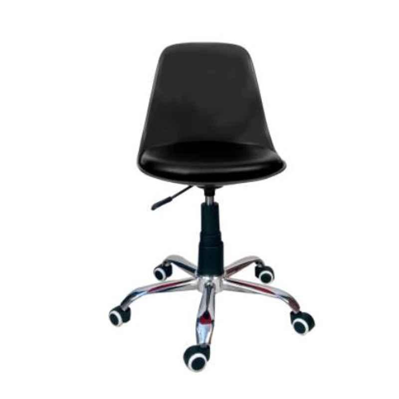 Rajpura Black Chrome Base Study Stool