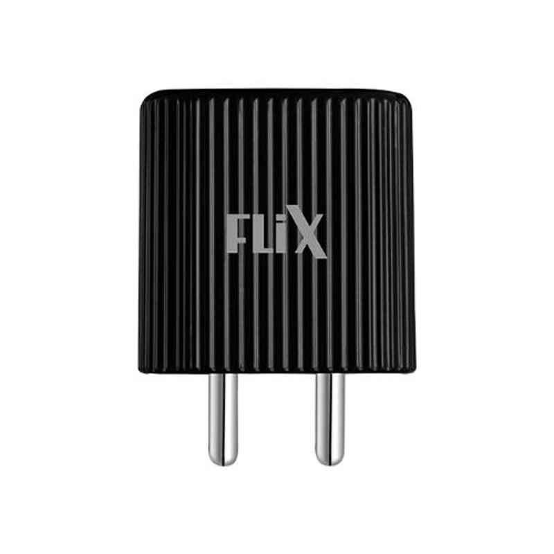 Flix Rise 2.1A Black Charger, XWC-62D