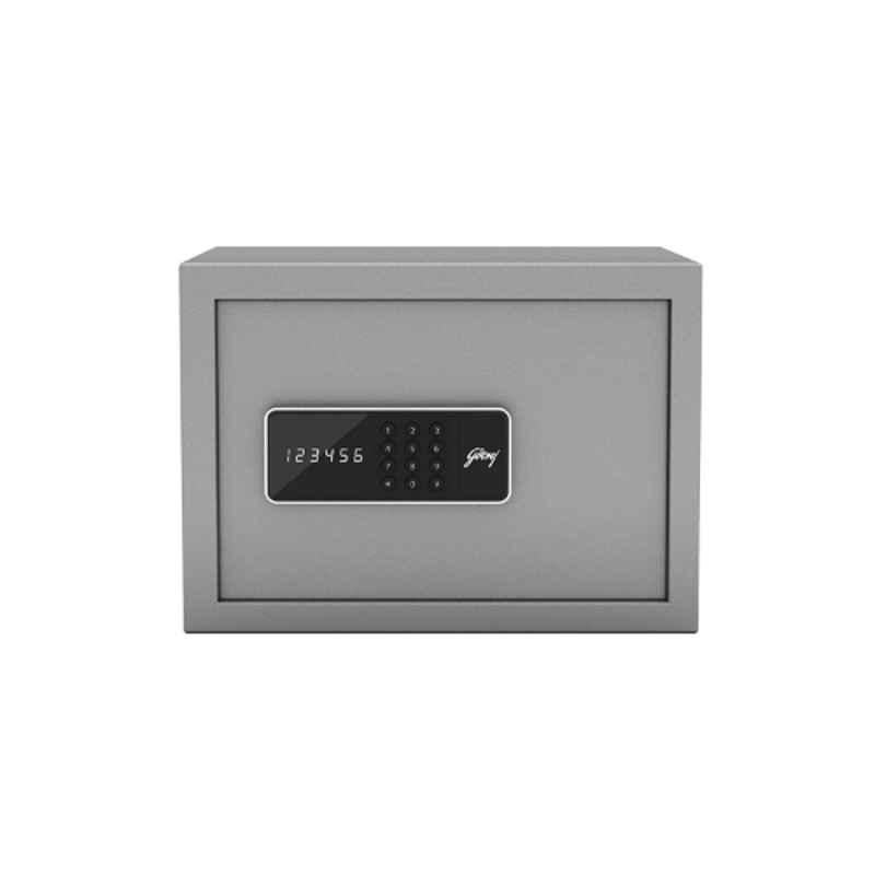 Godrej Forte Pro 15L Alloy Steel Light Grey Digital Electronic Safe Locker with Motorized Locking Mechanism
