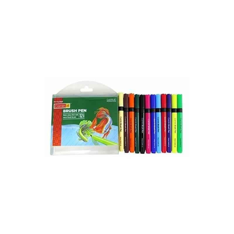 Camlin 12 Shade Brush Pen, 4019272 (Pack of 10)