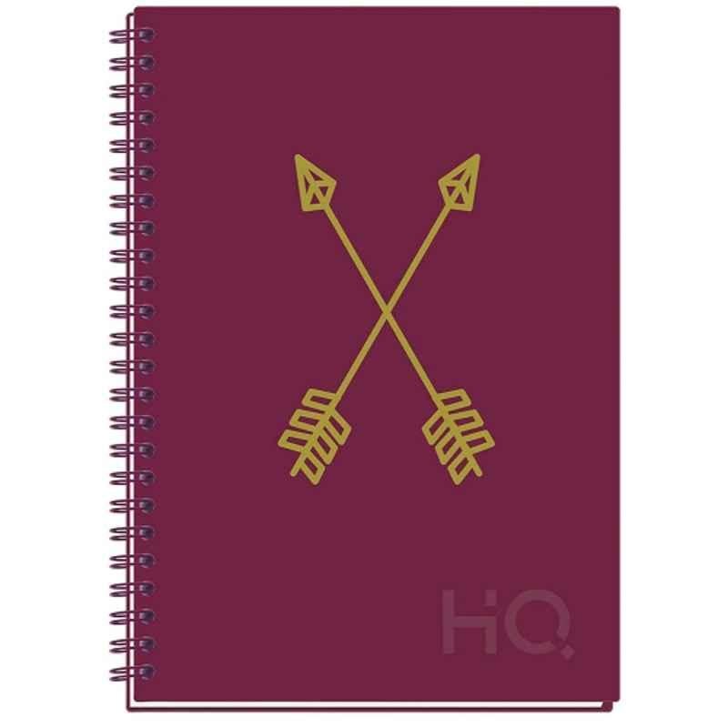 Navneet HQ A5 192 Pages Single Line Case Wiro Bound Corporate Edge Diary, 27027-7
