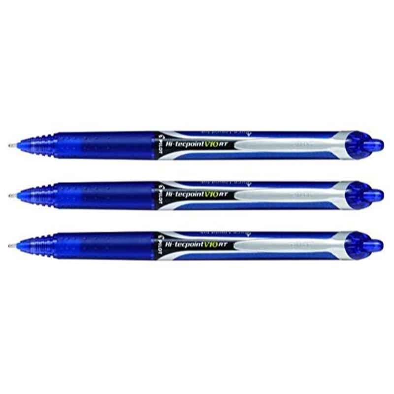 Pilot V10 RT 1.0mm Blue Liquid Ink Roller Ball Pen, 189 (Pack of 50)