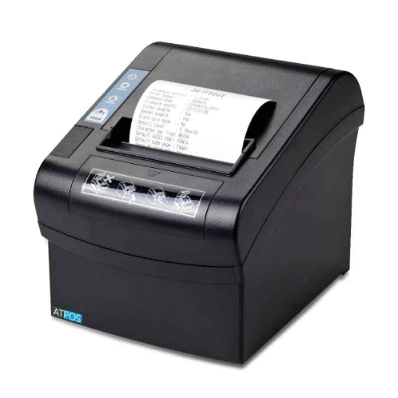 Atpos AT-502 80mm Thermal Receipt Printer (USB+LAN) with Auto Cutter, ESC POS Printing & 1 Year Warranty
