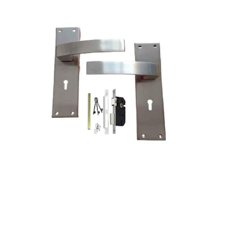 Onmax 8 inch Stainless Steel KY Type Mortise Door Lock Set, SML6+SS7802S
