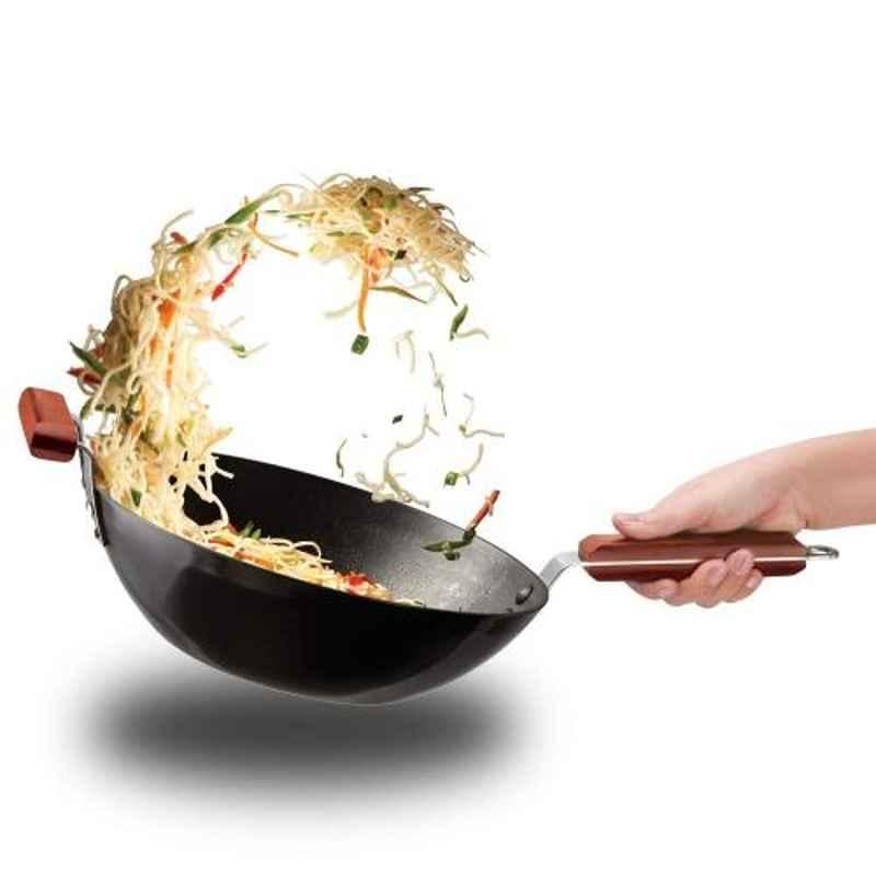 Hawkins Futura 3L Black Non-Stick Stir-Fry Wok, HK-KA-INW30